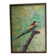 Oil on canvas european bee-eater bird, catalan painter m. rosem gispert