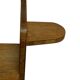 Vintage wooden wall shelve rack bookshelf in wood minimalist