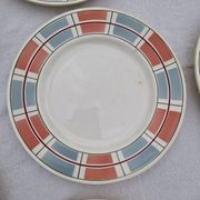 Lot De 8 Assiettes Plates Manufacture Salins