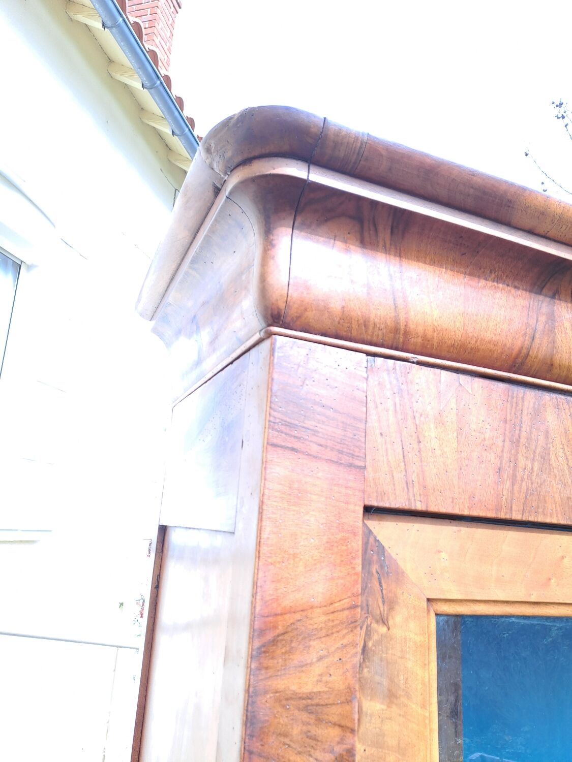 Louis Philippe blond walnut bookcase