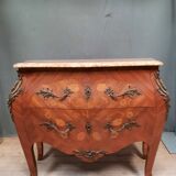 Commode in Louis XV style marquetry