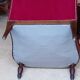 Bergère armchair (completely refurbished, including tacks, velvet fabric and seat)