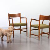 Hans Wegner Danish 'Town Hall' Wooden Arm / Side Chairs by Plan Mobler 50s