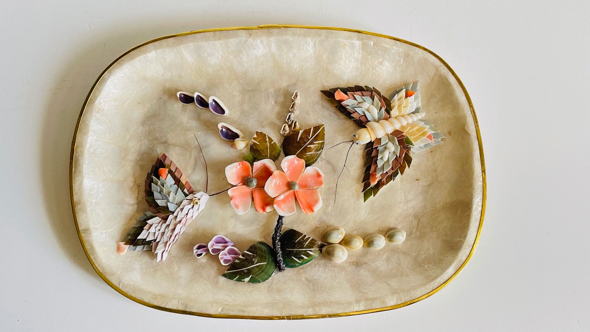 Decorative Shells Plateau Vintage