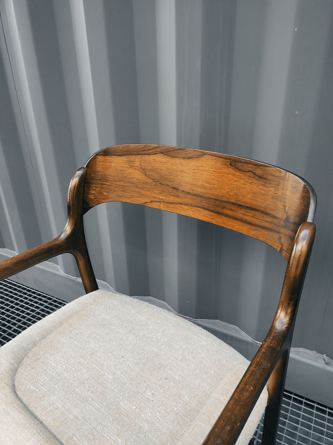 Baumann rosewood sleigh armchair