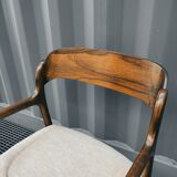 Baumann rosewood sleigh armchair