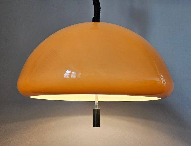 Midcentury Rare Pendant Guzzini, Luigi Massoni, Italy, 1970s
