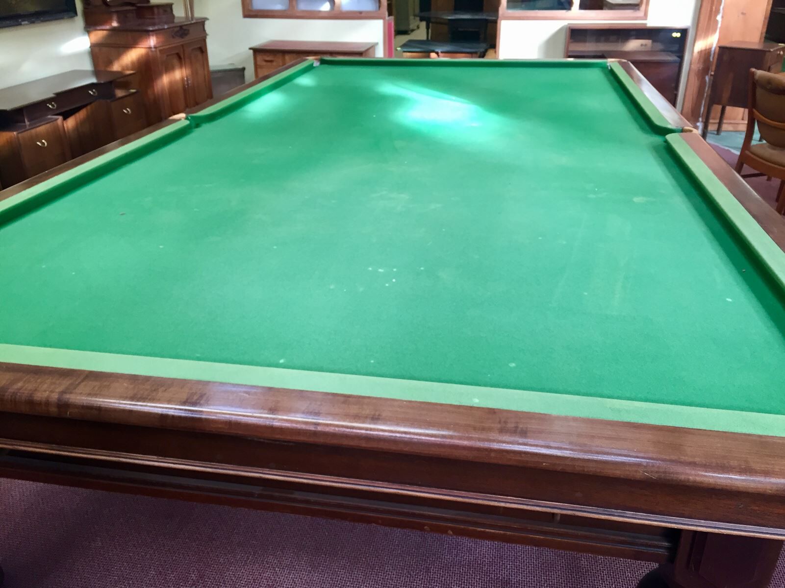 English billiards 8 Victorian of the nineteenth century removable feet