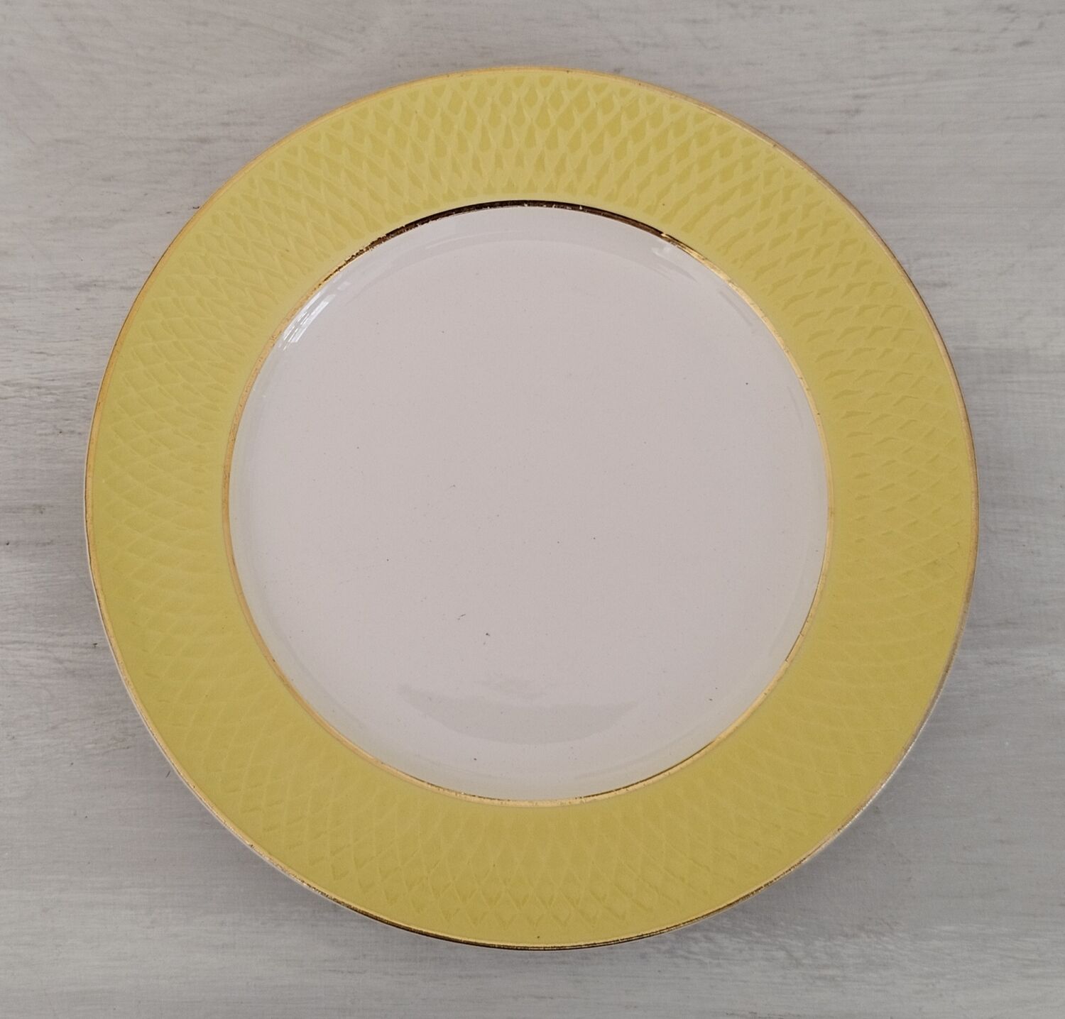 Flat Faience Plates Orchies Moulin des Loups Vintage