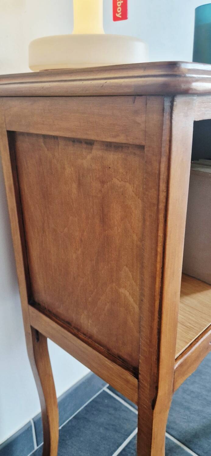 Vintage wooden bedside table