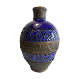 POT / TERRACOTTA VASE VERNISSEE / DECOR BRASS