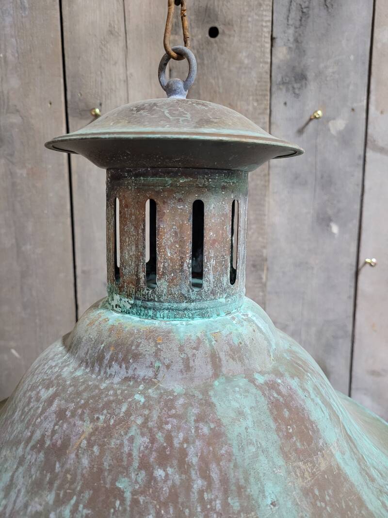 Rustic copper pendant barnlamp hanging lamp