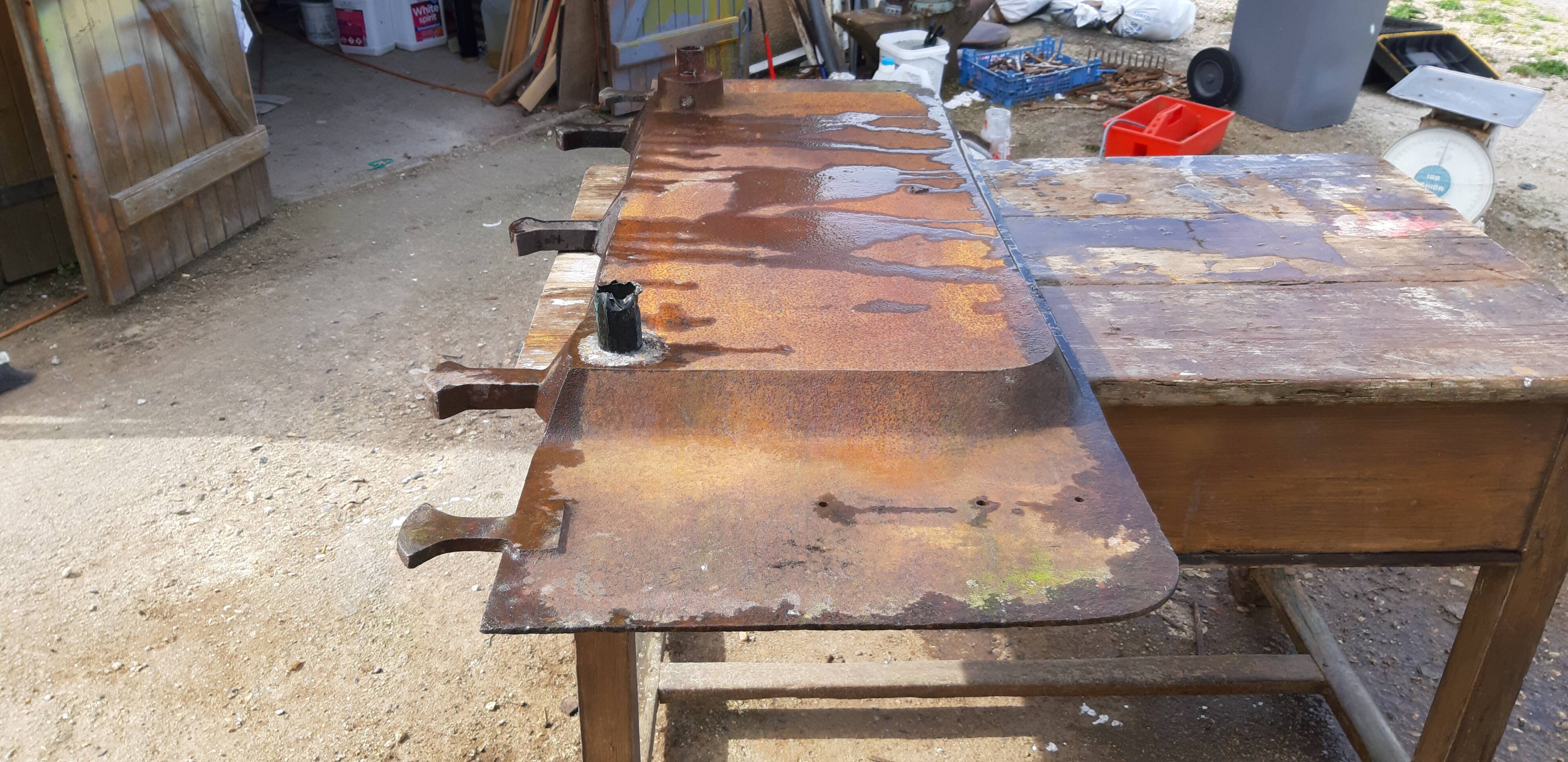 Industrial garage cast iron sink