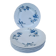 6 Bernardaud porcelain flat plates - Saint-Saens model - 1970s