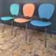 Trio of vintage chairs, antique designer seating furniture