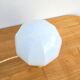 Vintage opaline faceted globe lamp