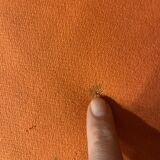 SITS Mokka swivel armchair in orange fabric — Scandinavian modern retro rounded design