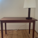 Modernist turned wooden lamp