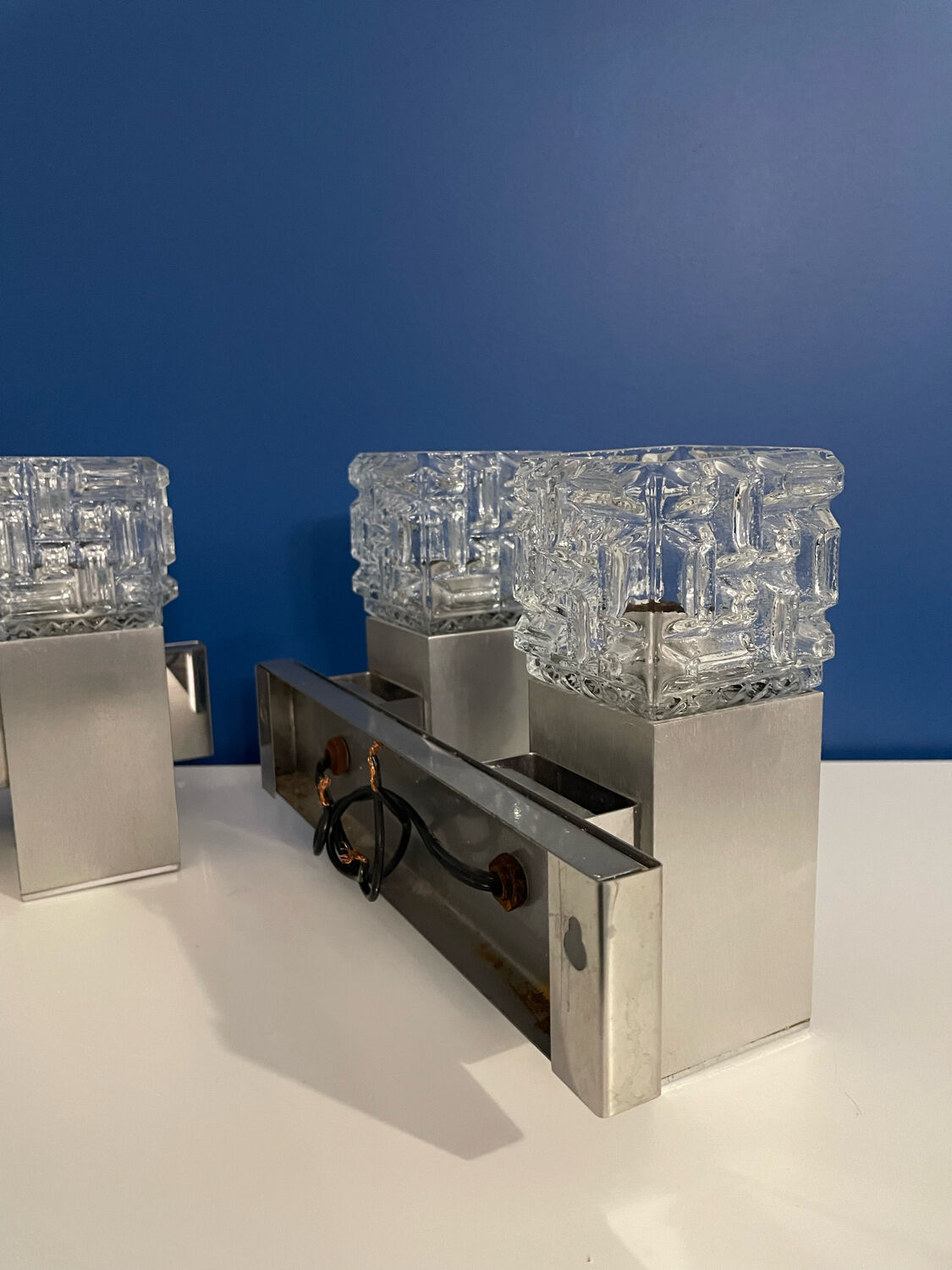 Cubic wall lamps 1970