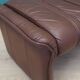 Leather puff, Danish design, 1970s, production: Denmark