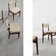 Chaise de salle à manger scandinave moderne en teck du milieu du siècle, années 1960, ensemble de 4