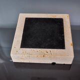 Cendrier brutaliste par Fratelli Mannelli, travertin, Italie, 1970