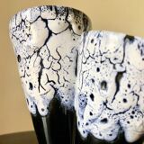 Double vase Fat Lava blue