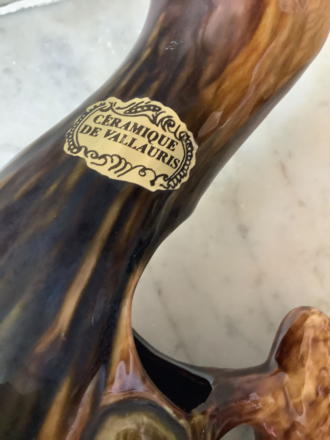 Zoomorphic pitcher Vallauris