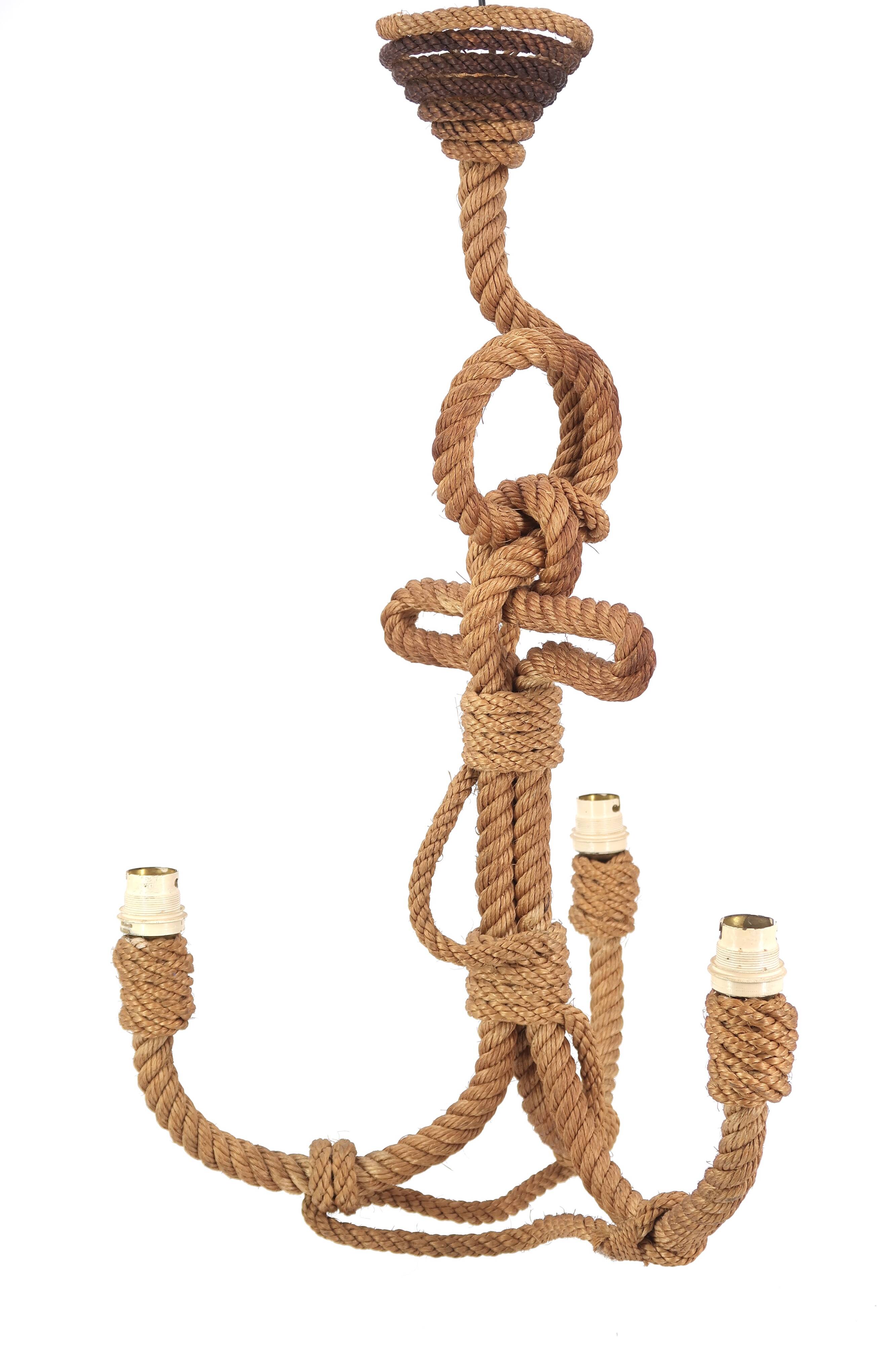 rope anchor chandelier, 1960s