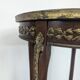 Transitional style mahogany console table
