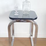 Bauhaus style chrome side table