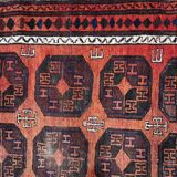 Antique carpet afghan baluch handmade 114cm x 202cm 1900s