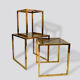 Brass italian pull out tables, 70