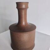 Brown enamelled earth vase Nanni Valentini (1932-1985) for Franco Bucci (1933-2002)
