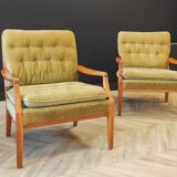 Two mid century armchairs