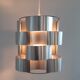 Aluminum pendant lamp by Max Sauze, France 1970's