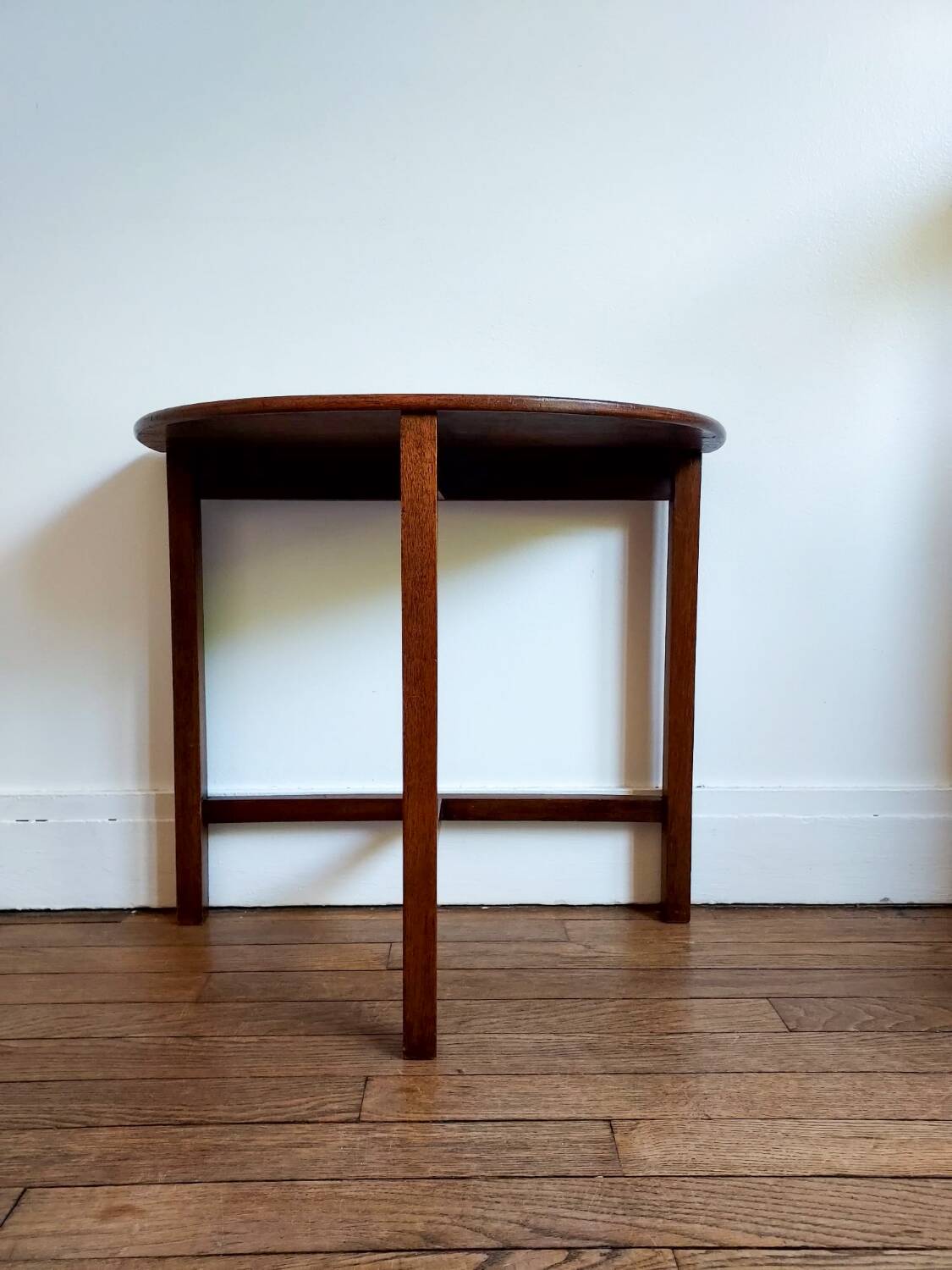 Vintage half-moon coffee table