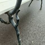 Garden bench old cast iron feet