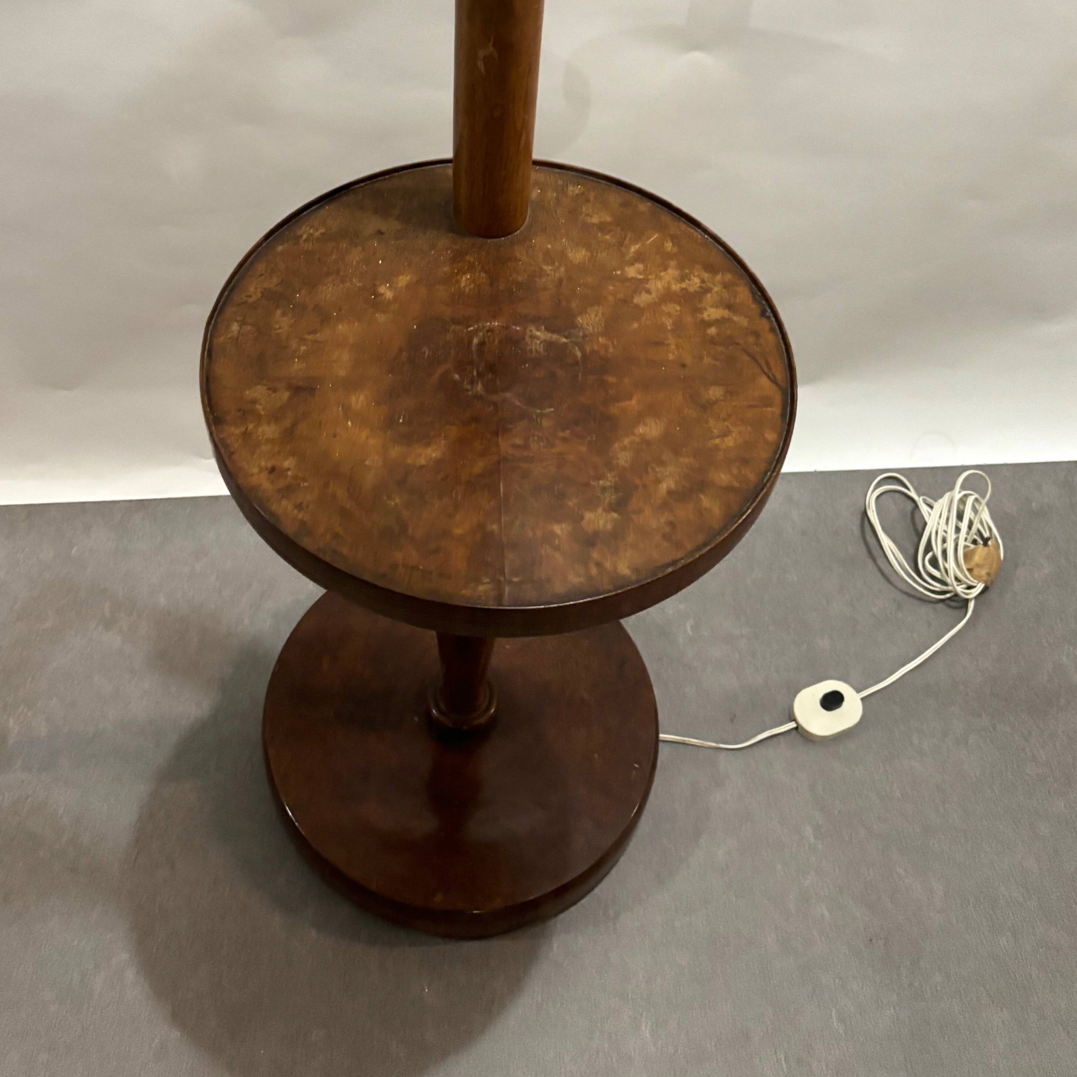 Art deco rope floor lamp
