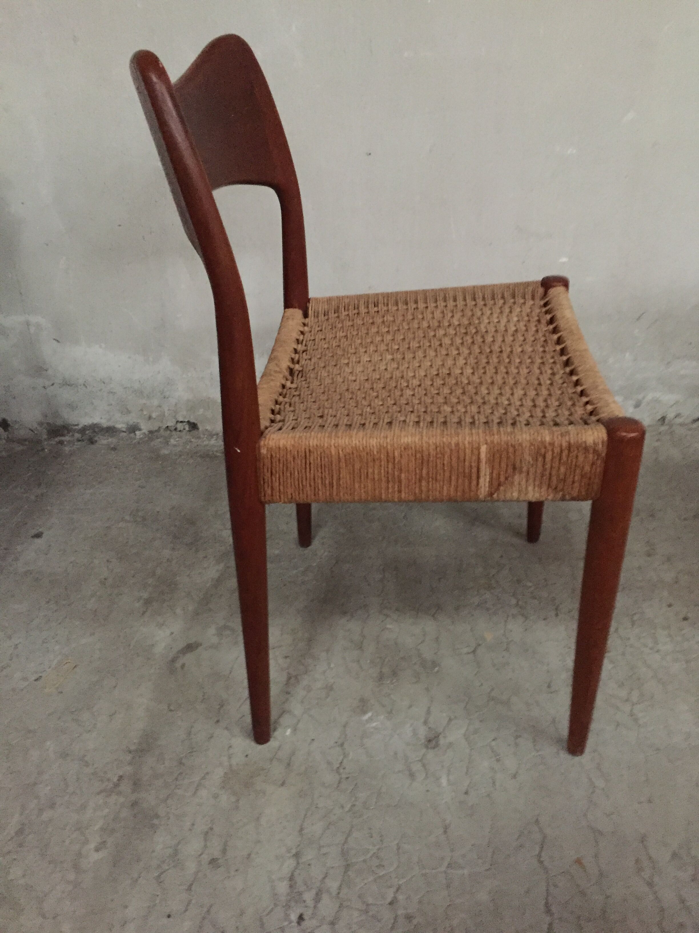 Set of 6 scandinavian chairs Niels Möller O
