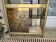 Designer shelf in smoked glass and metal
