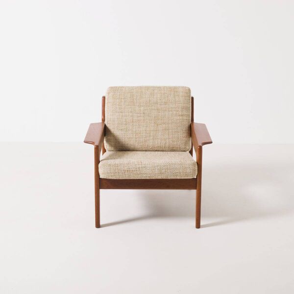 Ensemble de 2 chaises faciles en teck par Arne Wahl Iversen pour Komfort, Danemark, années 1960.