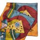 Housse de coussin brodée main en soie, motif abstrait