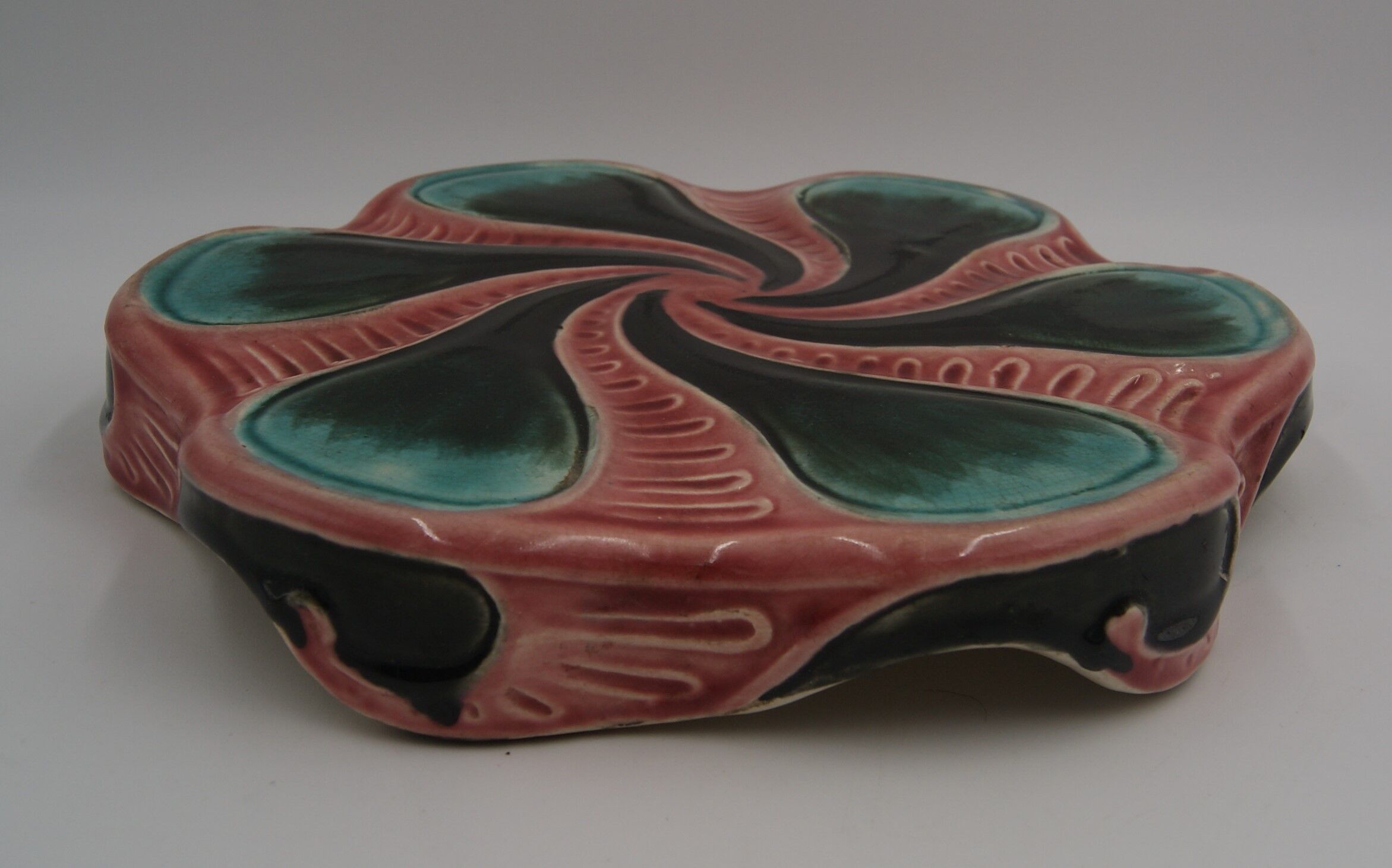 Dessous plat céramique émaillée vintage