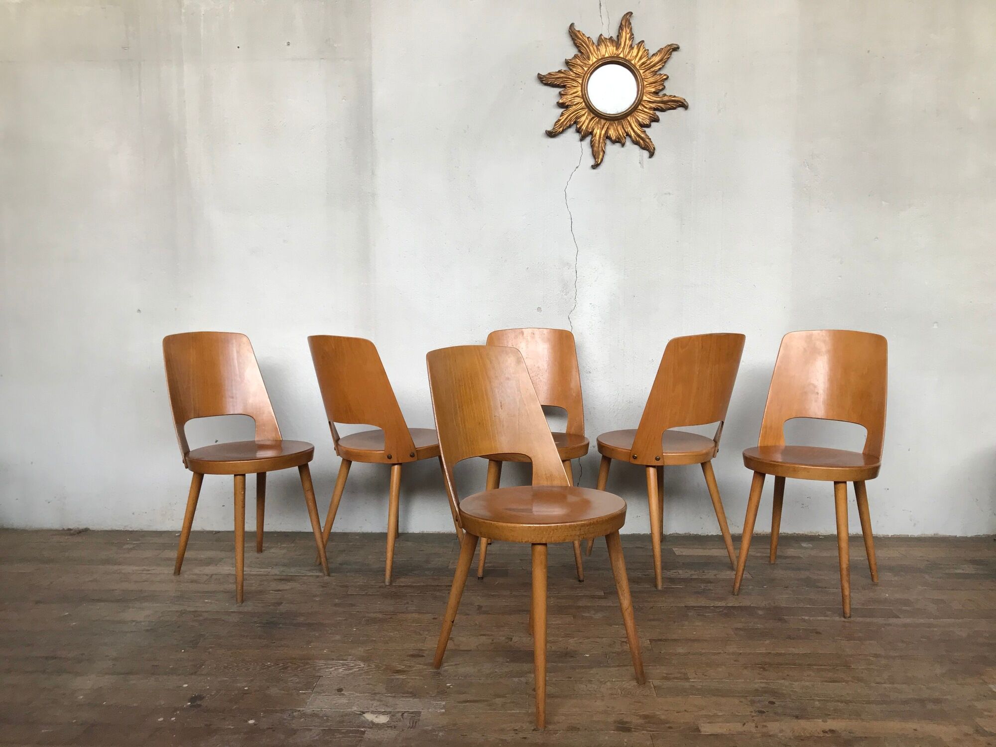 Series of 6 Baumann Mondor chairs