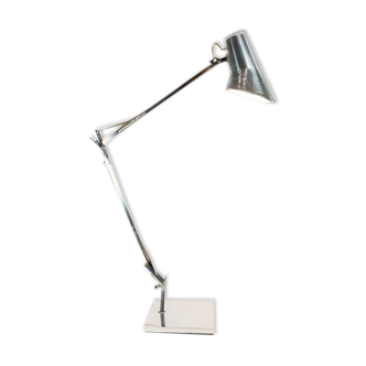 Table lamp of stainless steel and of italian design by Flos