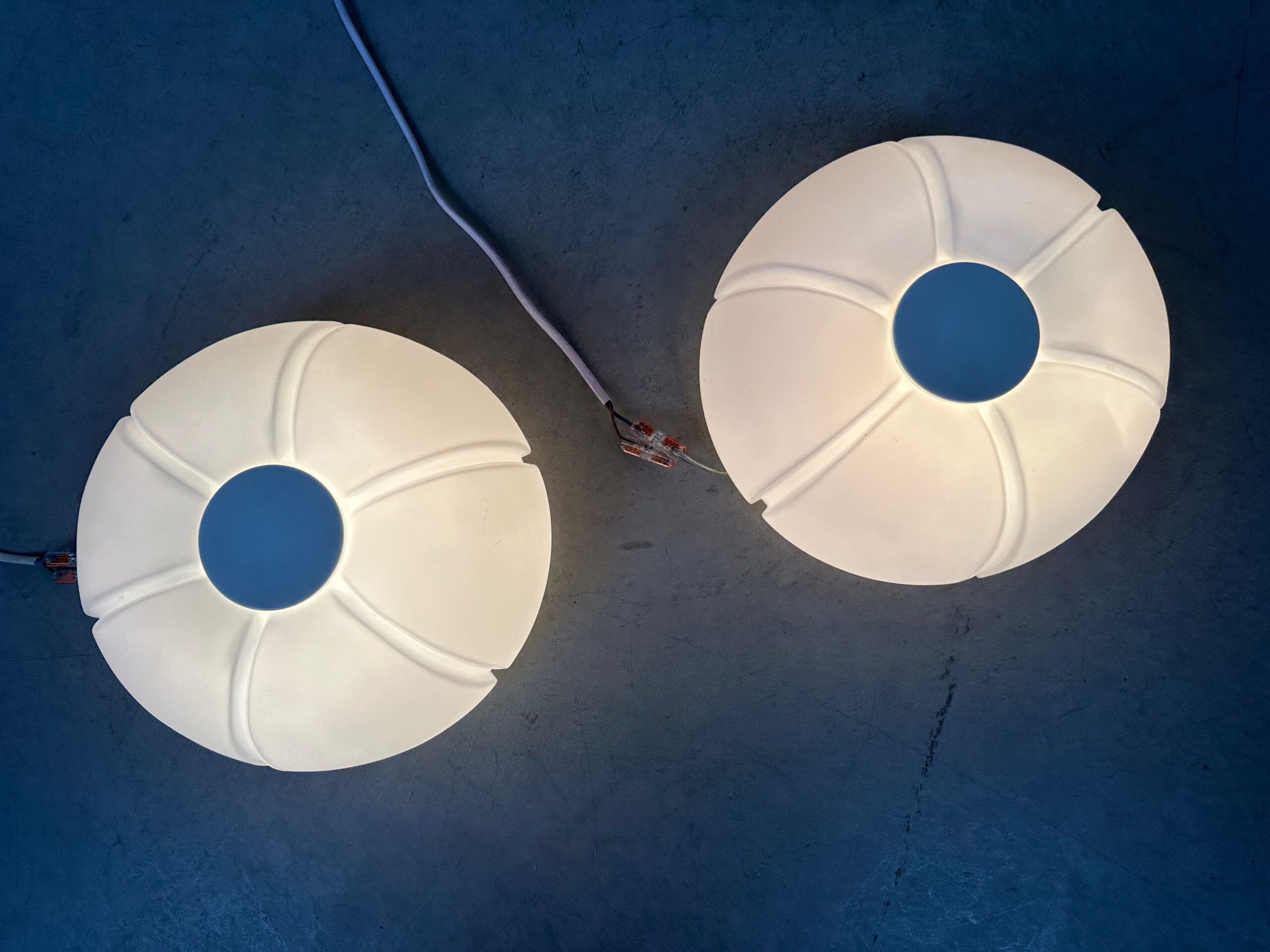 Vintage opaline ceiling lamp – Glashütte Limburg