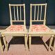 Set of 4 Louis XVI style chairs - In gray lacquered wood