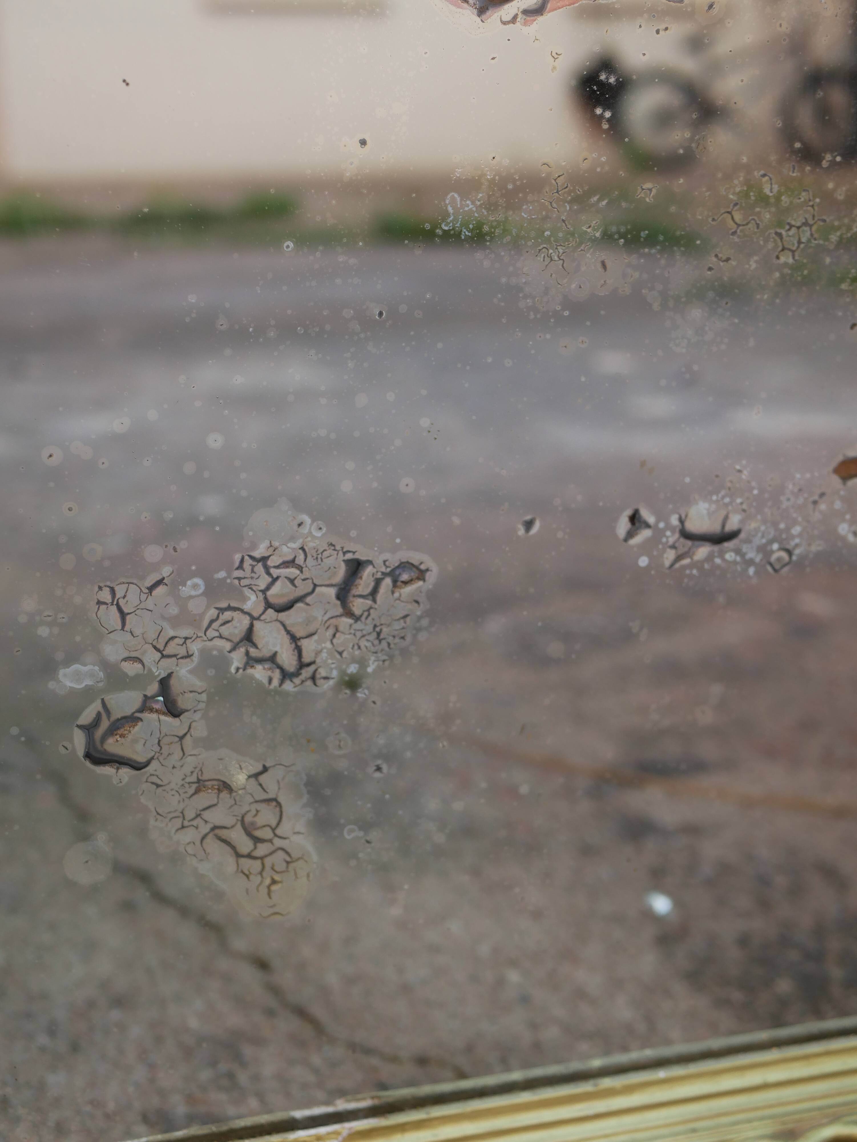 Large old gilded mirror 84x139cm