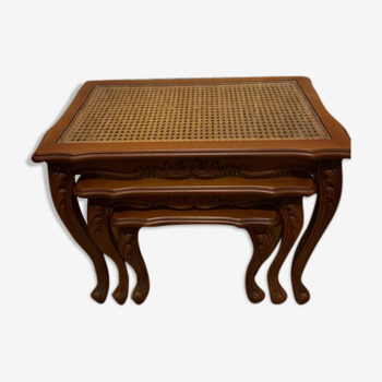Set of 3 tables trundles regency style